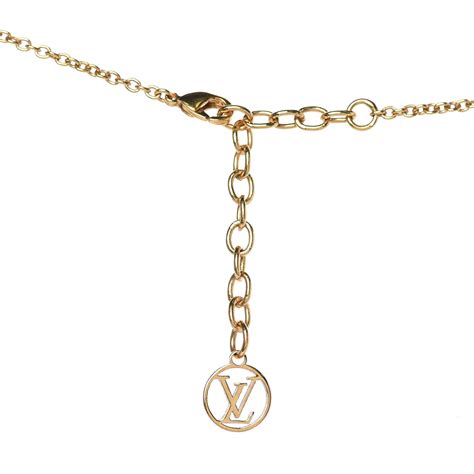 louis vuitton gold choker|louis vuitton essential necklace.